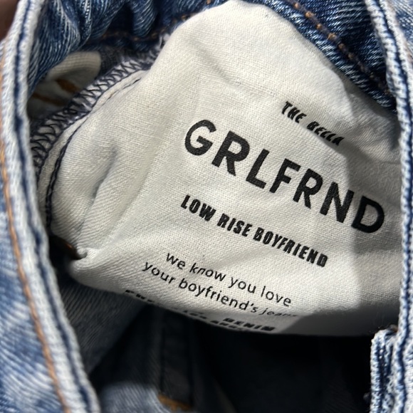 GRLFRND Melanie Petite High Rise Boot Cut Jeans Los Feliz Blue - Picture 9 of 10